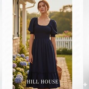 Hill House Louisa Nap Dress Navy Blue Small